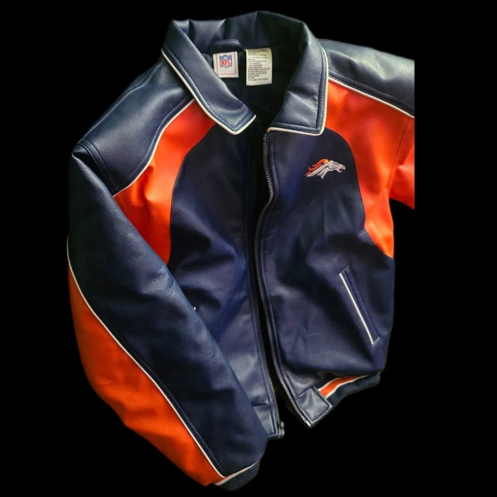 Vintage‎ Broncos Leather Jacket